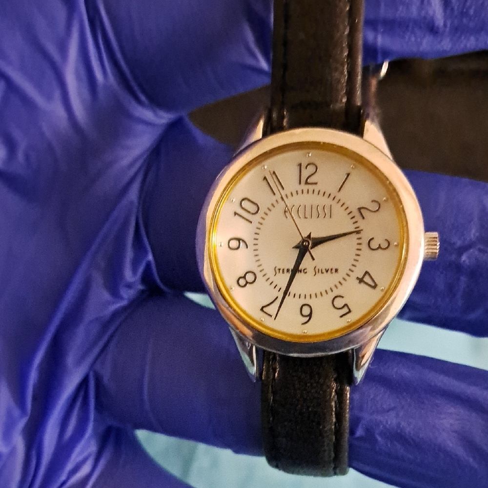 Ecclisse Sterling Silver and Gold Women's Watch